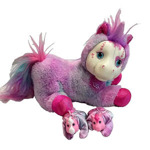 Unicorn Surprise Skyla Mane 2 Babies Multicolor Tie Dye 10" Plush Stuffed Toy